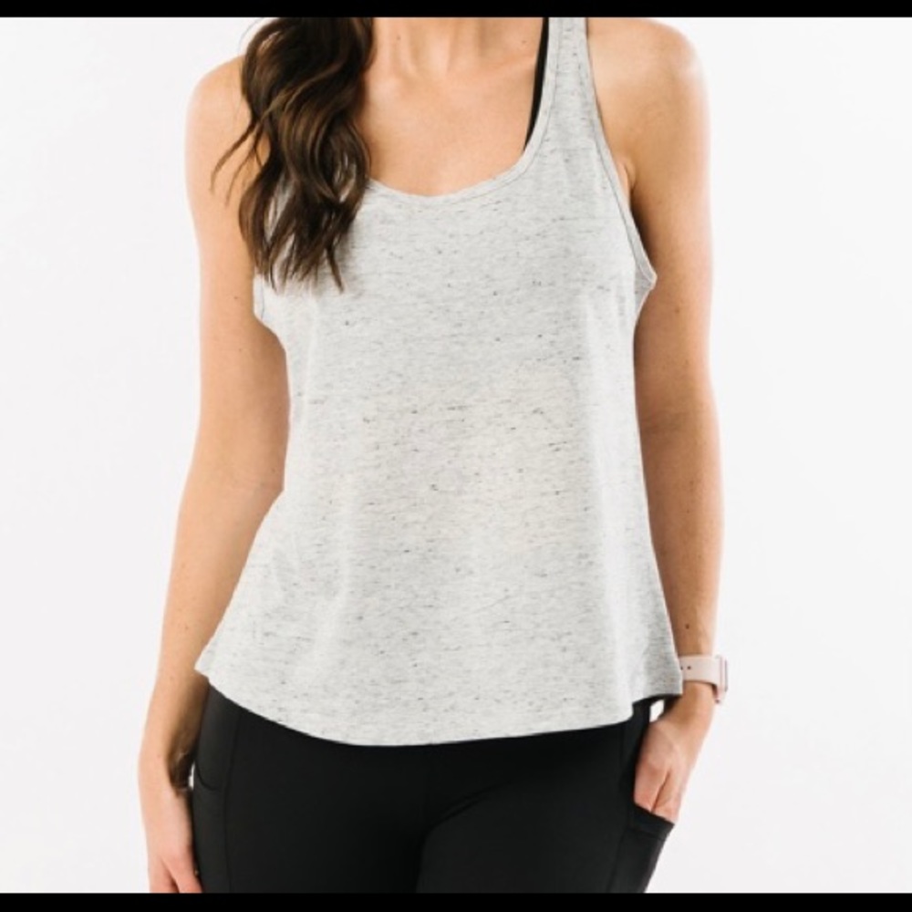 Zyia NWT Charcoal graceful racer tank size M